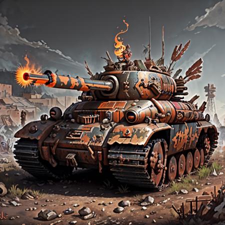 00288-4163488615anime_revAnimated_v11totempunkai battlecar (tank_1.05) orange paintjob (rusted and dirty_1.1)   in Greece highly detailed, high quality, masterpiece,.png